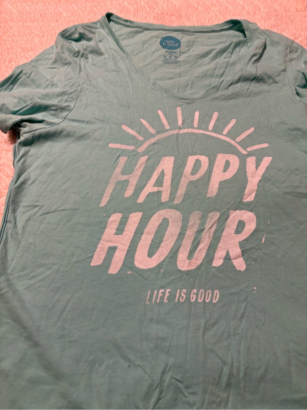 Life Is Good Tees Trio - Teal, Aqua, Cream - Picture 7 of 9